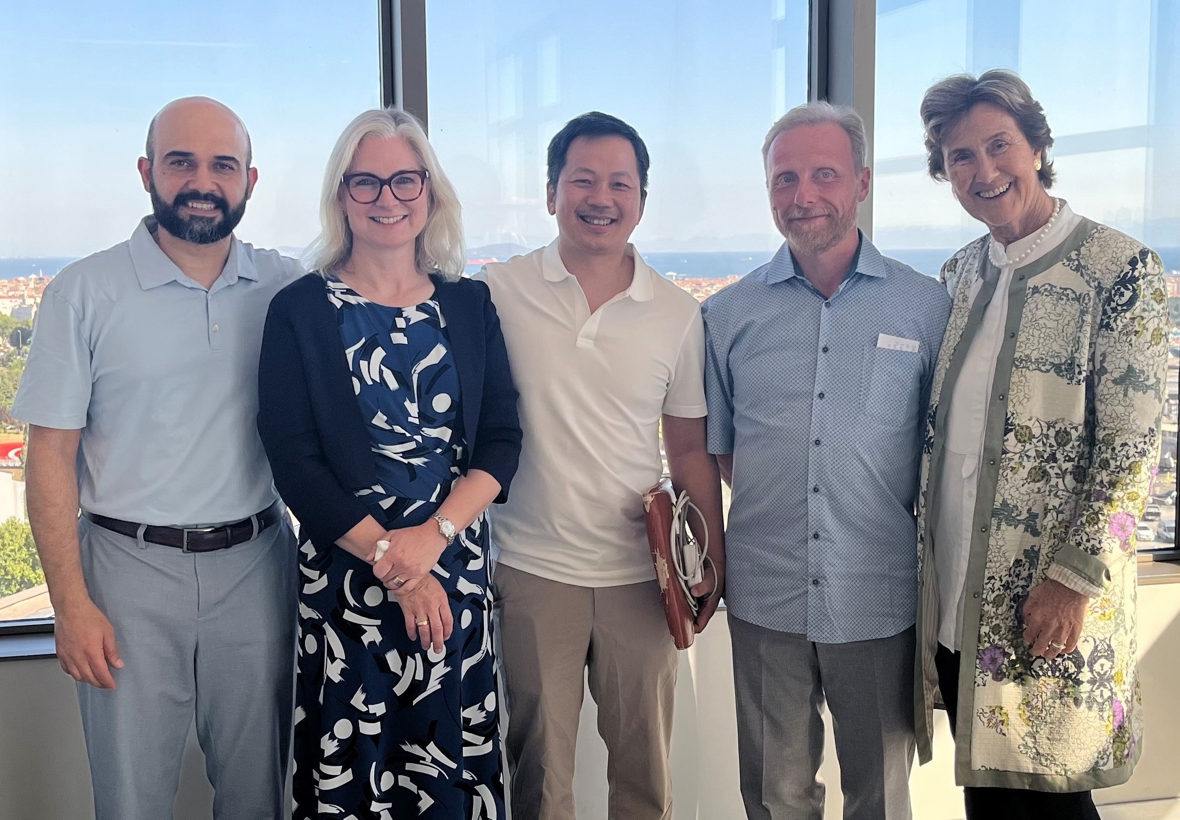 Photo of the project partners in Istanbul. From left: Mahmoud A. Pouladi, Åsa Petersén, Huu Phuc Nguyen, Jiří Klempíř and A. Nazlı Başak.